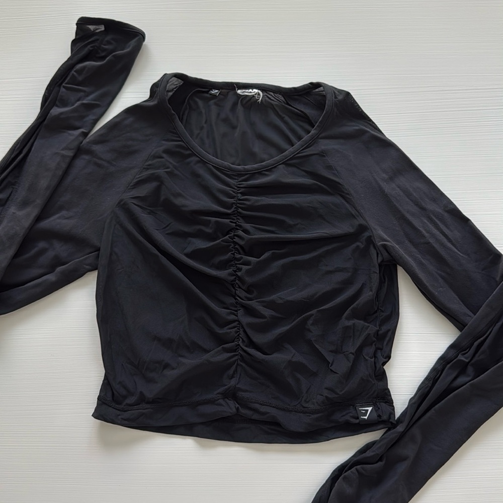 Gymshark Mesh Long Sleeve Crop Top